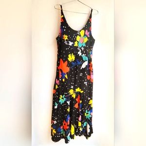 Bel Kazan polka dot floral maxi dress